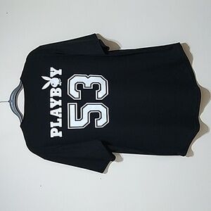 Playboy #53 Men's Short Sleeve Button Down Shirt